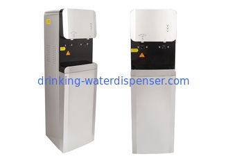Las manos liberan no el dispensador automático del refrigerador de agua del contacto con seguridad cierran una altura más alta